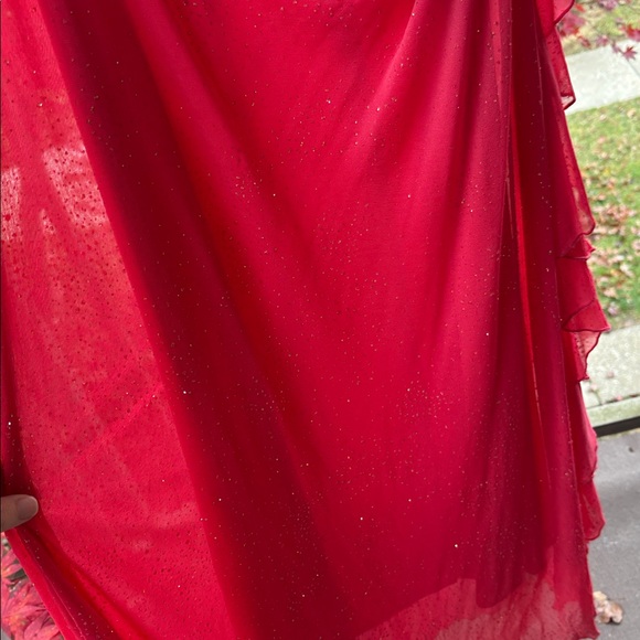 Vintage Maxi y2k Dress Hot Pink Sparkle Small Iconic Cowneck Fairy Princess - Picture 9 of 17